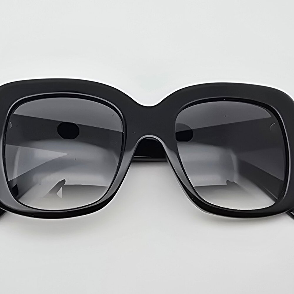 Celine CL41433/S 807 Black Frame Grey Gradient Lens Oversized Sunglasses w/ Case - Picture 11 of 15